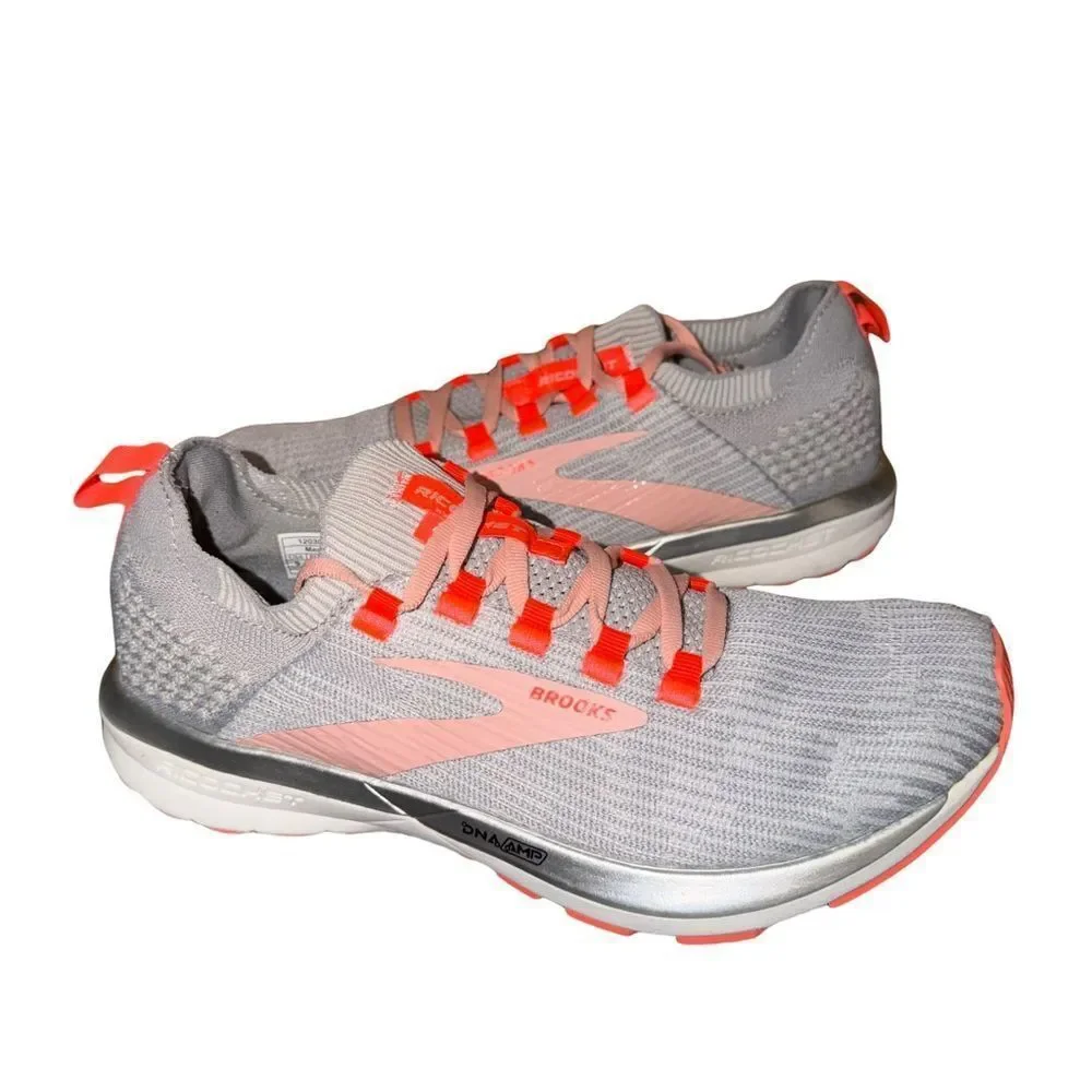 Brooks ricochet Gray and Coral Athletic Shoes size 9